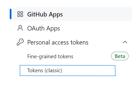 Screenshot showing how to generate the API Token on your github